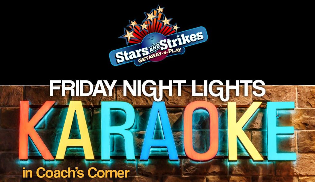 karaoke flyer for stars and strikes